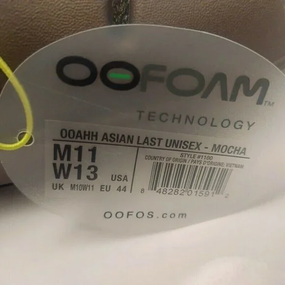 OOFOS Ooahh Recovery Slide Mens Size 11 Womens Size 13 Pool Sandal Mocha Brown - Picture 4 of 9